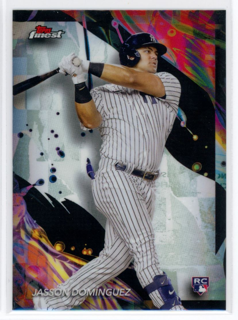 2024 Topps Finest Uncommon Refractor Jasson Dominguez RC New York Yankees #168