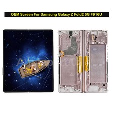 For Samsung Galaxy Z Fold2 5G F916U OLED Display Touch Screen Replacement Gold