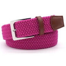 Woven Stretchy Belt Braided Black Mens belt Casual Women belt from Winston Hide
