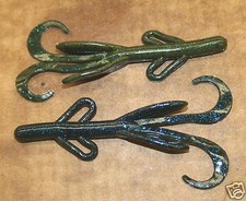 4" Baby Hog Brush Hog Style 100 count bulk bag Plastic Creature worms Color 1099
