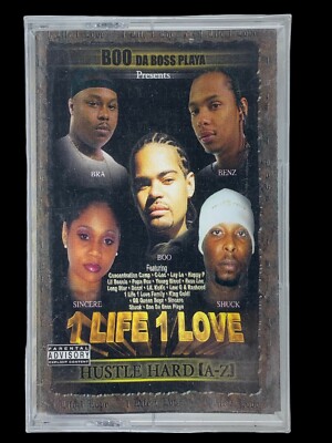 SEALED, 1 Life 1 Love    Hustle Hard (A-Z) 1HH-7903, audio cassette, US, 2001