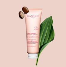 NEW- Clarins Soothing Gentle Foaming Cleanser With Alpine Herbs and Shea Butter
