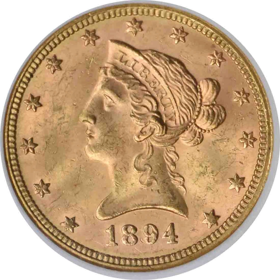 1894 $10 Gold Liberty Head MS64 NGC - Image 3 of 4