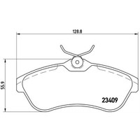 Brembo BremsbeläGe Bremsbelegsatz Vorne FüR CitroëN C2 C3 Pluriel