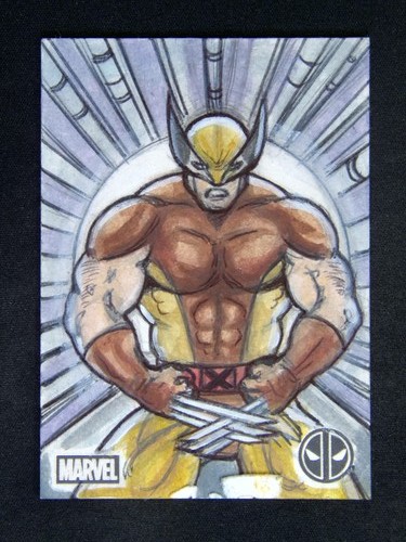2025 Topps Chrome Deadpool Marvel Wolverine Logan Sketch Auto 1/1