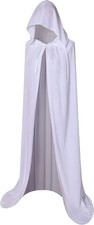 Unisex Full Length Velvet Hooded Cape Halloween Christmas Cloak Vampire Witch...