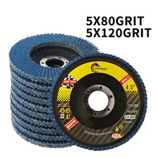 10 x FLAP GRINDING SANDING DISCS 115mm 4.5" 80 120 GRIT ANGLE WHEEL COBRA 7.59 per disc