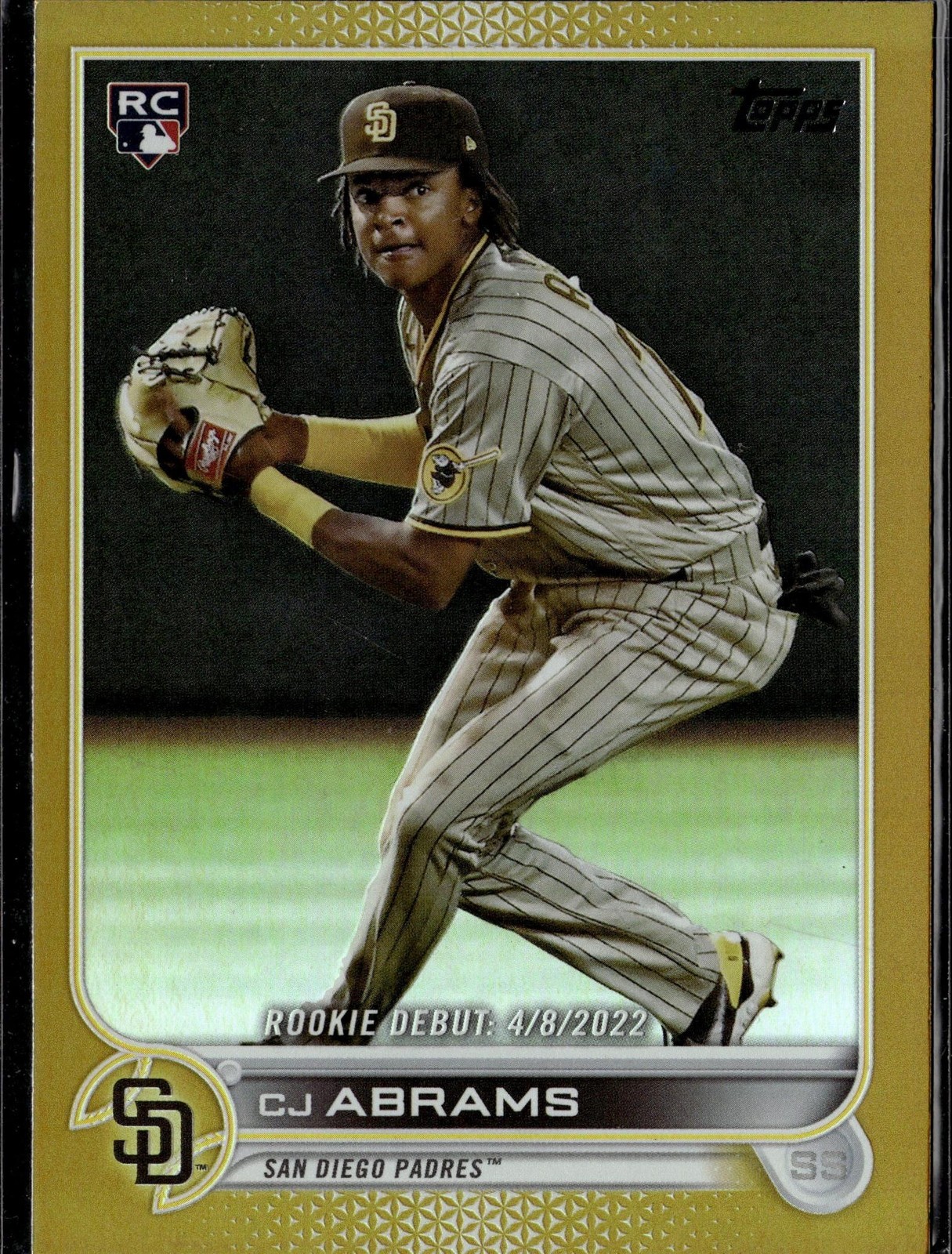 2022 Topps Update #US327 CJ Abrams Gold Foil