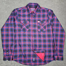 Dixxon Hometown Flannel Shirt Mens Large Tall LT Plaid Button Up Casual