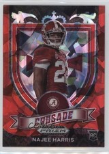 2021 Panini Prizm Draft Picks Crusade Red Ice Prizm Najee Harris #172 10y3