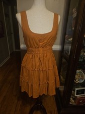 Urban Outfitter Cotton Tiered Mini Dress Size MEDIUM