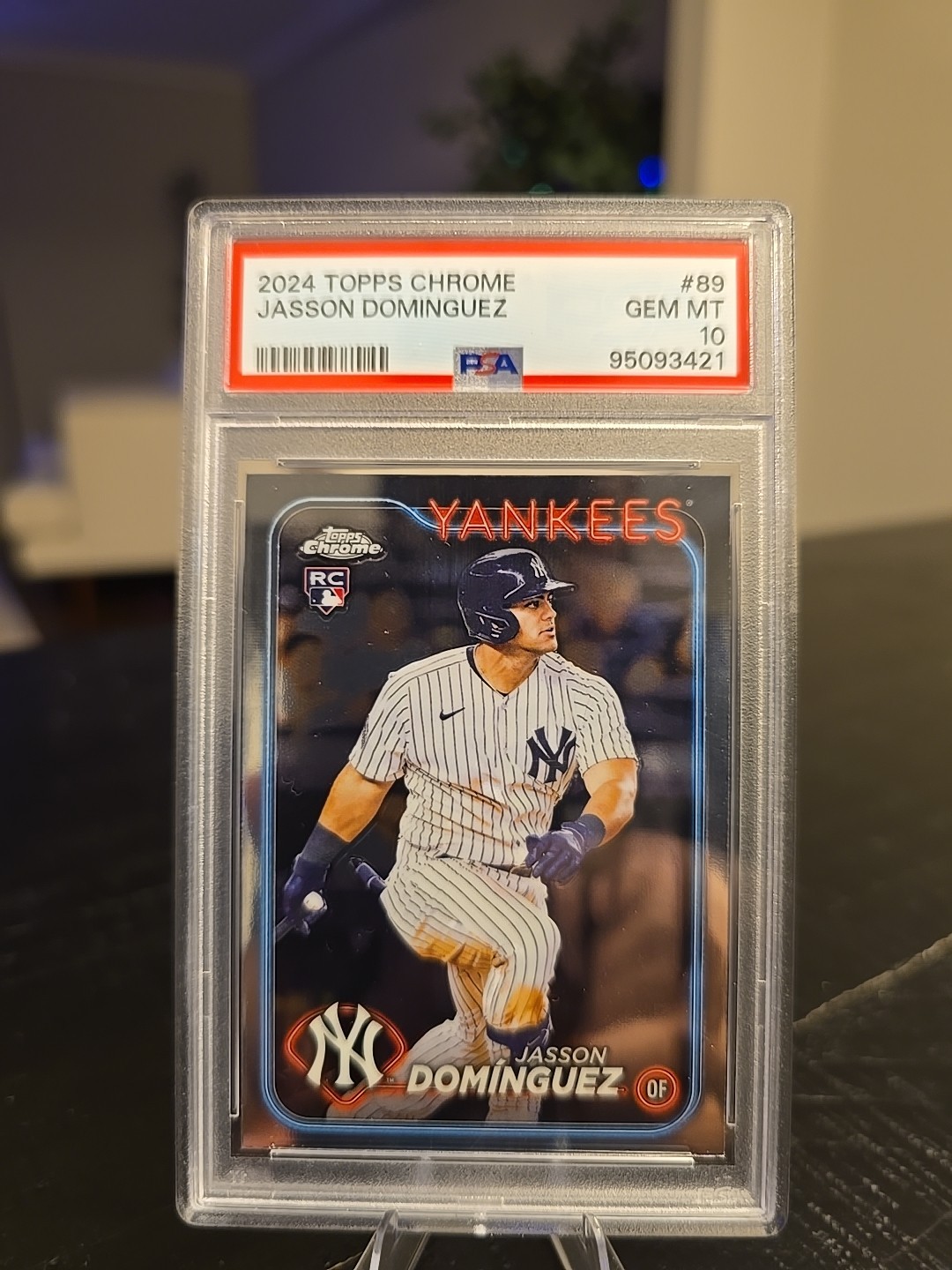 2024 Topps Chrome - Jasson Dominguez #89 Refractor (RC) PSA 10