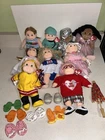 Vintage Ty Beanie Kids Plush Dolls Lot Of 9 Boys & Girls Extra Shoes