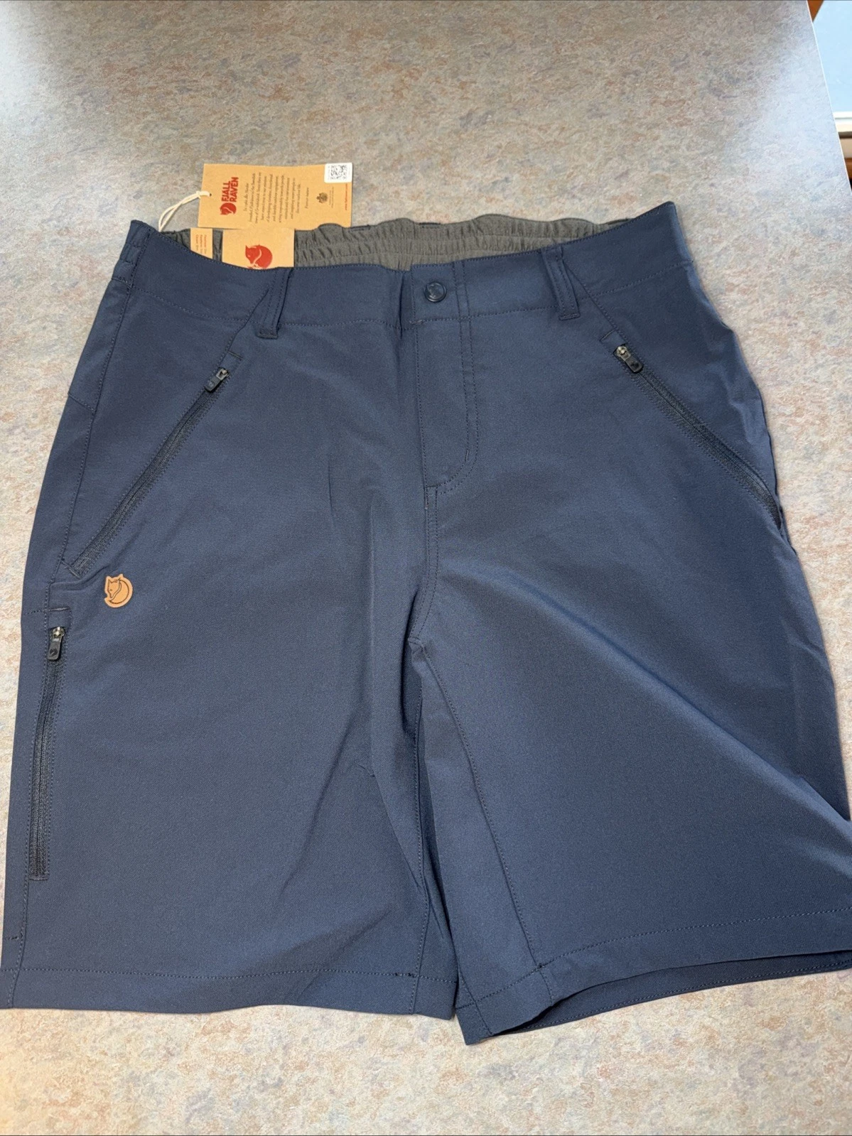 Fjallraven Abisko Hiking Shorts Women's Trail Stretch High Waist Navy $125 SALE
Opens in a new windo