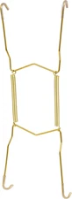 Hillman Plate Hanger, 8-11 Inch, Brass - Wall Plate Hangers