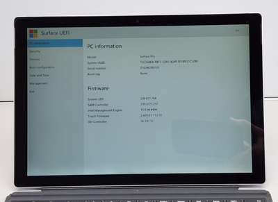 Microsoft Surface Pro 5 1796 12.3