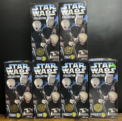 STAR WARS Collector Series 12'' Figures Cantina Band SET of 6 VINTAGE 1997 RARE