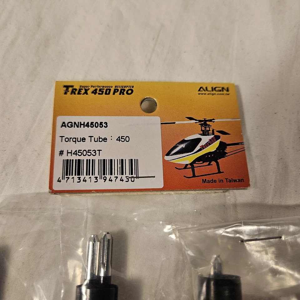 Align T-REX 450 Pro Torque Tube Lot HK450 V2 Savox RJX Carbon Tail Boom Parts - Image 2 of 4