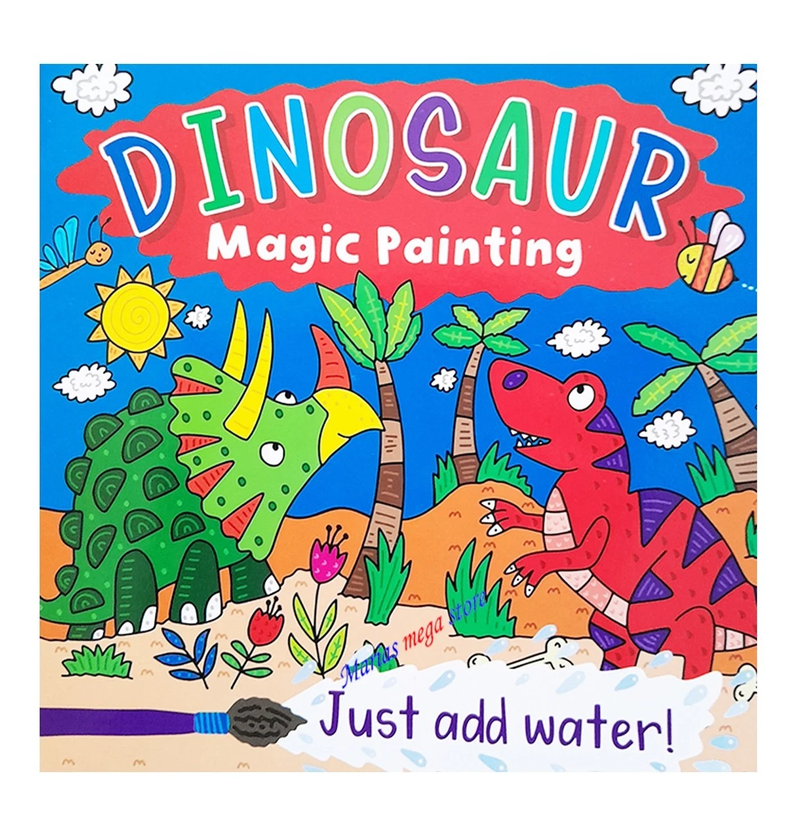 Libro Da Colorare Ad Acqua Per Bambini 18.5x15cm Con Pennello Magico – Riutilizzabile