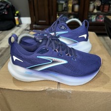 Women's Brooks Glycerin GTS 22, Blue Ribbon/Peacoat/Dianthus, 8B Medium NO INSOL