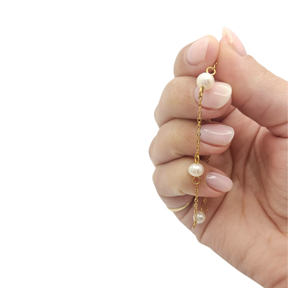 Baby / Kids Pearl Station Bracelet - Image 2 of 2