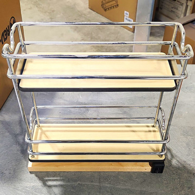 Rev-A-Shelf 5WU2-5W1-1 4.5in 2-Tier Pull-Out Cabinet Pantry Rack