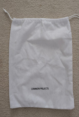 Common Projects Unisex White Shoe Dust Bag 11''W x 16''H