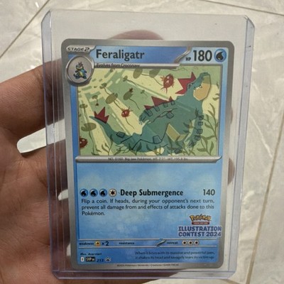 Feraligatr 213 Sv: Scarlet & Violet Promo 180 HP Deep Submergence Illustration  