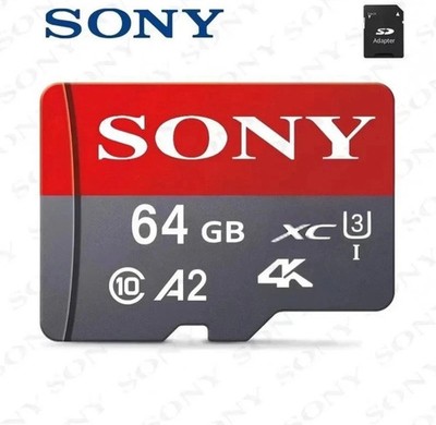 Sony Micro SD Card 128GB 256GB 512GB 1TB U3 A2 Class 10 High Speed Work Memory