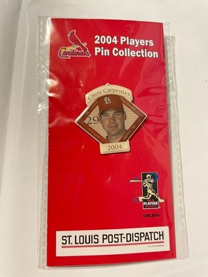 2004 St. Louis Cardinals Player Pin   Chris Carpenter Post Dispatch NIP