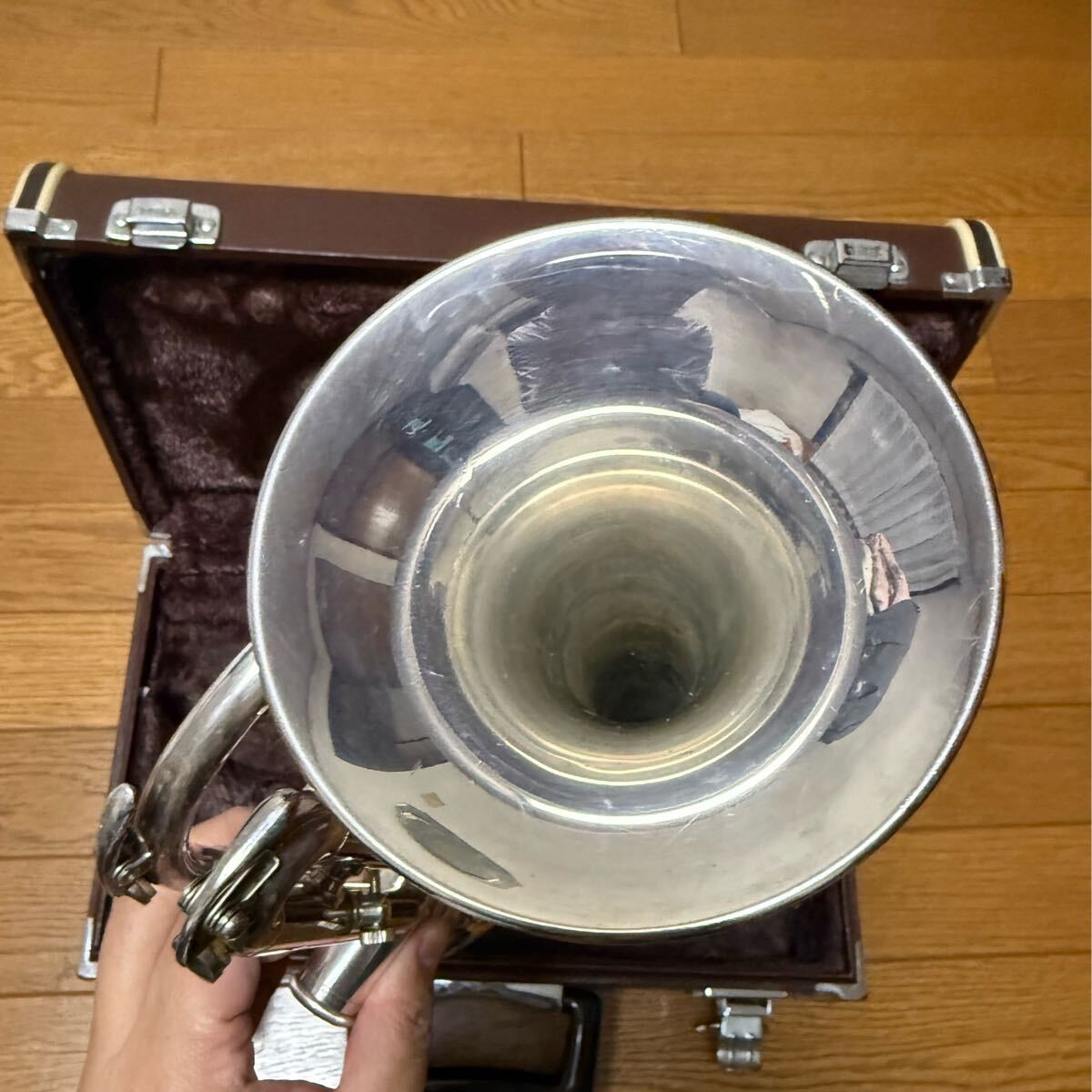 YAMAHA YCR-3330S Silver Cornet Musical instrument Hard Case