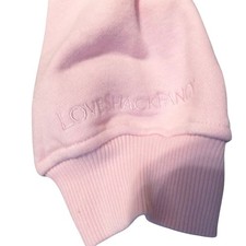Love Shack Fancy Pink Long-sleeved Lace Embordered White Bow Shirt- Girls Medium