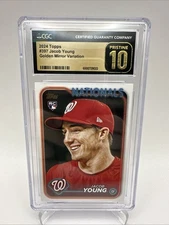 Jacob Young 2024 Topps Golden Mirror SSP RC #397 CGC PRISTINE 10