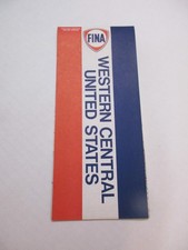 NOS Vintage 1970 FINA Western United States Gas Station Travel Road Map-Box C