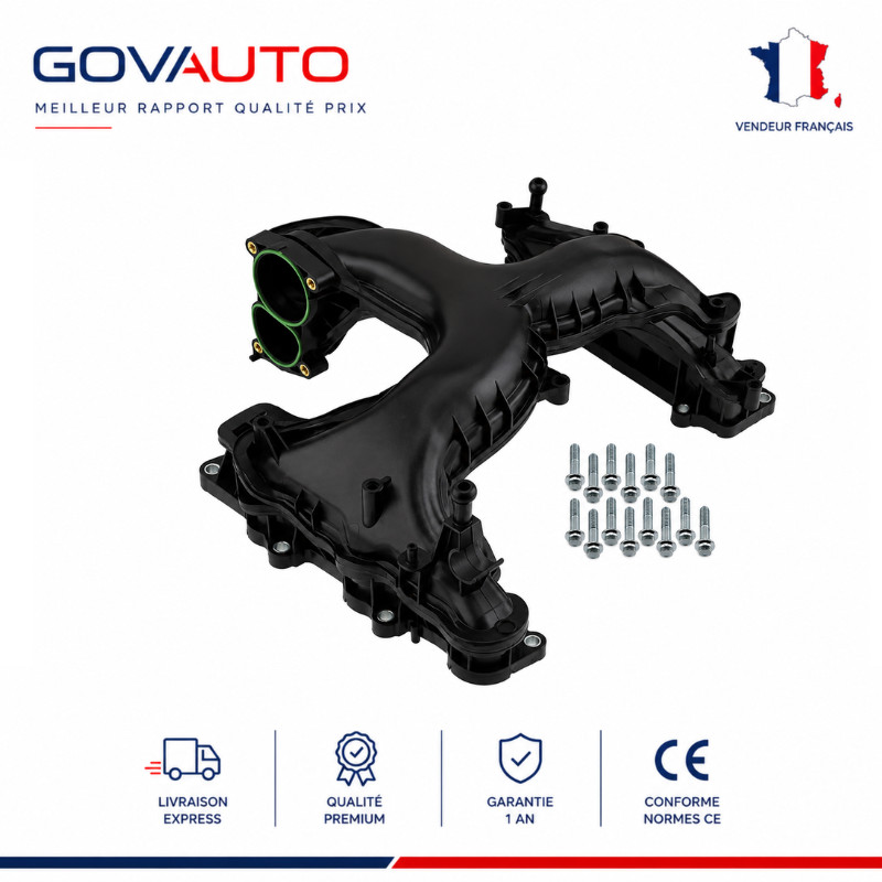 Collecteur d'admission haut rendement 059129711CF pour motorisation Audi V6