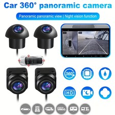 360 Panoramic Car Rearview Camera-AHD1080P/720P Rear View for 12V Android Radio