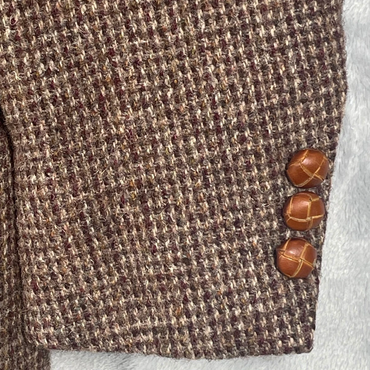 哈里斯粗花呢格纹运动外套男| eBay