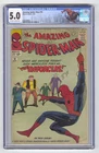 Amazing Spider-Man #10 CGC 5.0 Marvel Comic 1963 1st Enforcers Stan Lee Ditko