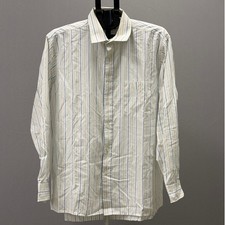 Christian Dior Monsieur Striped Long Sleeve Button Up Shirt Men's Size 17