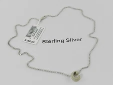 Alex Woo Little Letter by Initial Pendant Necklace in Sterling Silver "c"