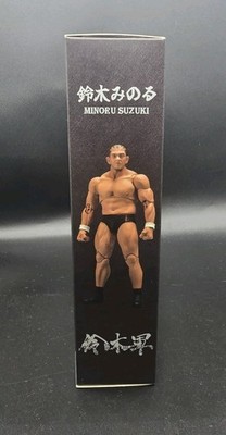 USED NJPW Storm Collectibles Minoru Suzuki Action Figure Missing