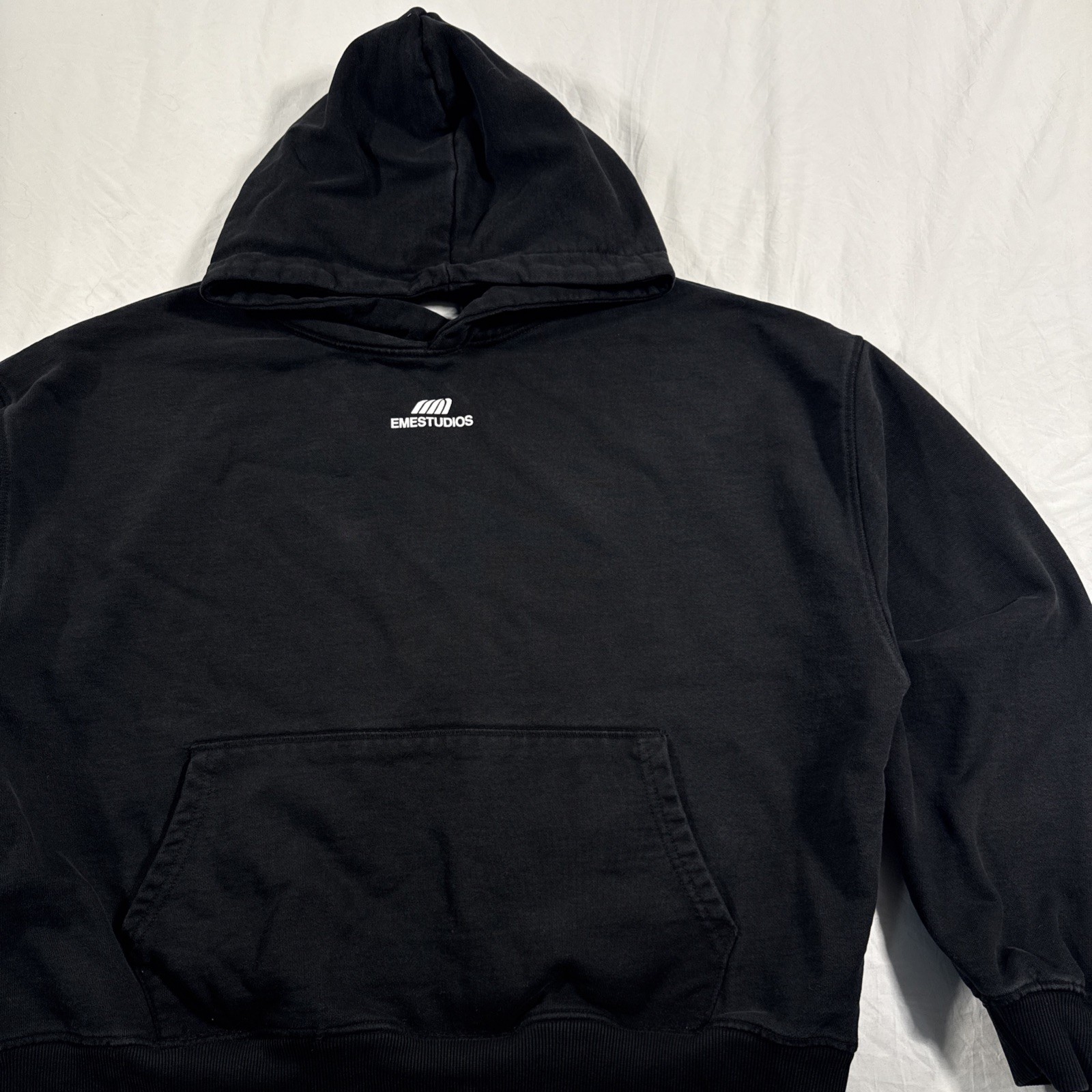 Eme Studios Basic Shadow Oversized Hoodie Black S… - image 2