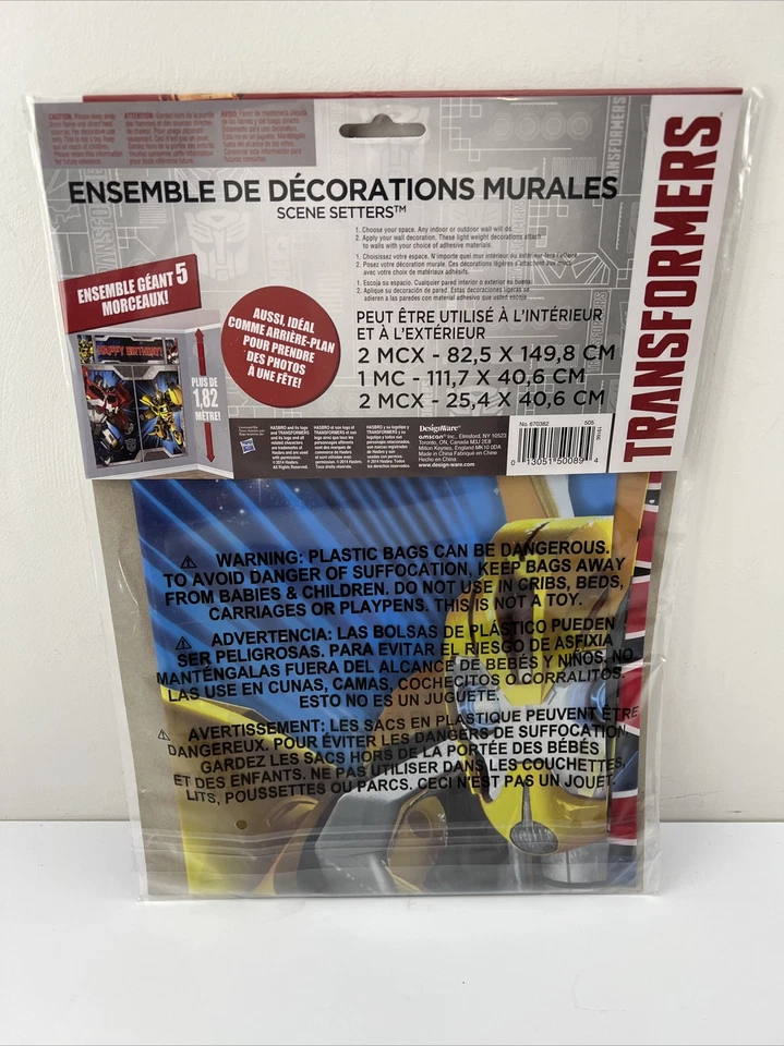 Kit de fiesta de cumpleaños Transformers para (8) niños 4 artículos diferentes Foto 3 de 4