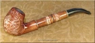Unique Tobacco Smoking Pipe Author's Signature - Lion