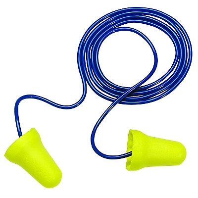 3M 312-1222, E-A-R E-Z-Fit Earplugs,Corded, Poly Bag,NRR 28 dB,Small Size,1 Pair
