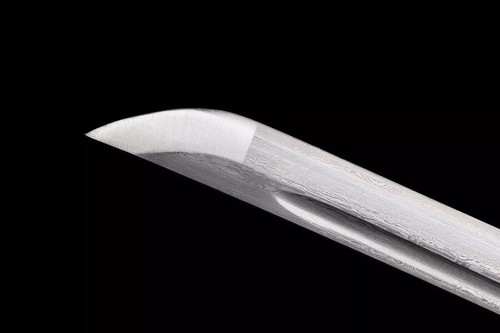 ESPADA KATANA SAMURAI JAPONESA DAMASCO DOBLADA ACERO AFILADA ESPIGA COMPLETA AFILADA - Imagen 9 de 10