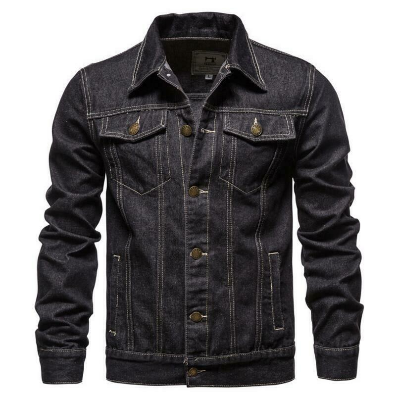Men Winter Denim Jackets Blue Jeans Coats Wool Liner Thicker Warm Coats