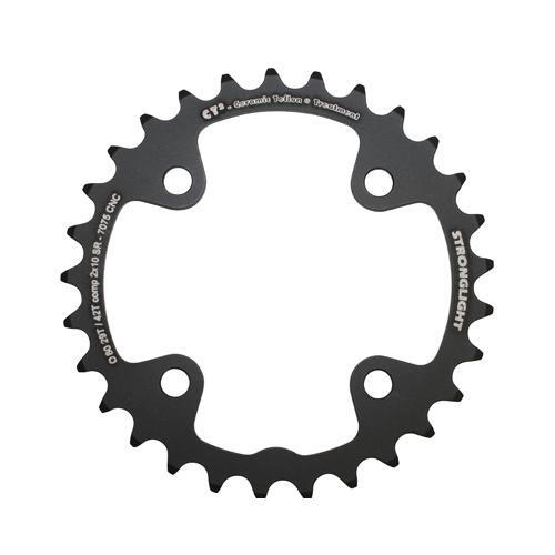 Plateau VTT double 29 dents 80mm noir CT2 4 branches pour transmission 10v