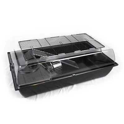 ZooPaul Hamsterkäfig XXL BIG ALEX 78x48x27cm schwarz Kleintier Maus Hamster NEU