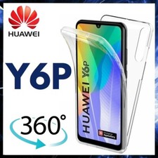 FUNDA PARA TELÉFONO HUAWEI Y6P TRANSPARENTE TPU SILICONA TRANSPARENTE 360 FUNDA ULTRA DELGADA